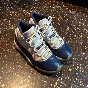 Jordan 11 North Carolina Blue And White